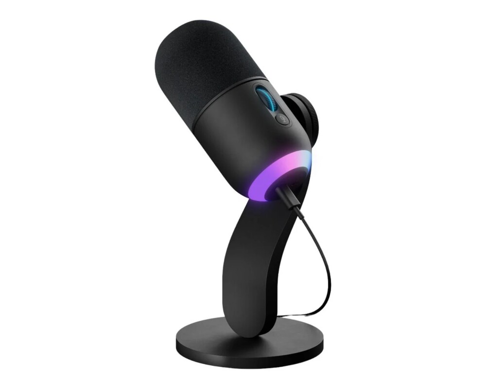 Микрофон Настолен динамичен микрофон Logitech YETI GX RGB LightSync 7