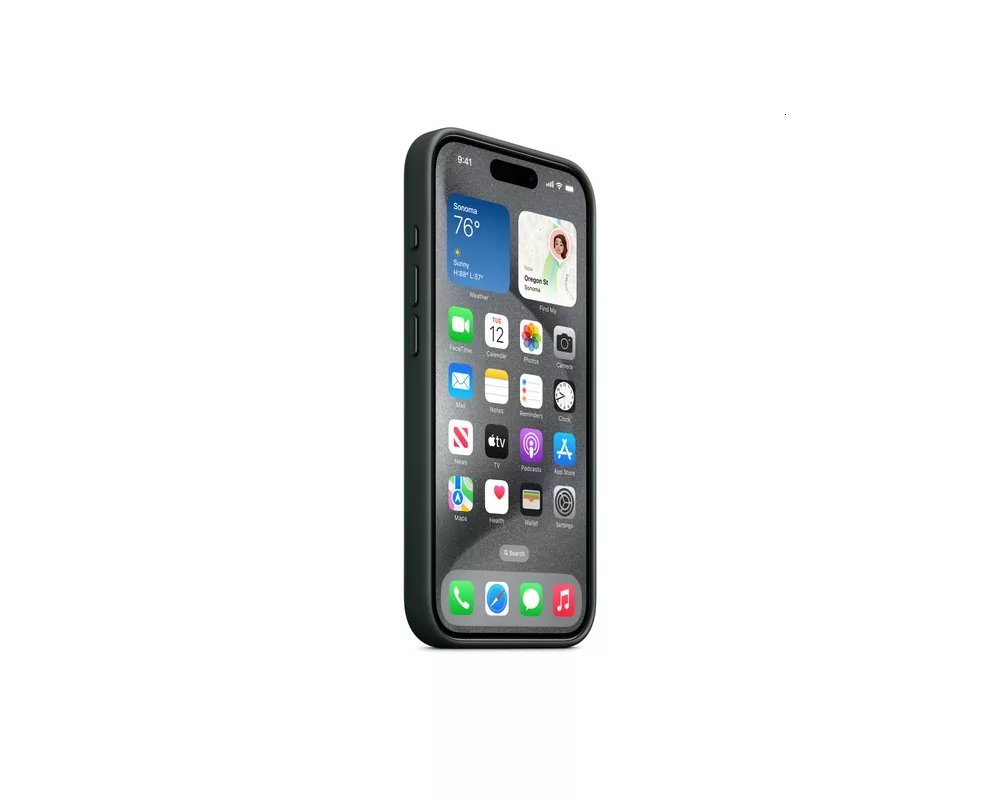 Калъф Apple iPhone 15 Pro FineWoven Case with MagSafe - Evergreen 2