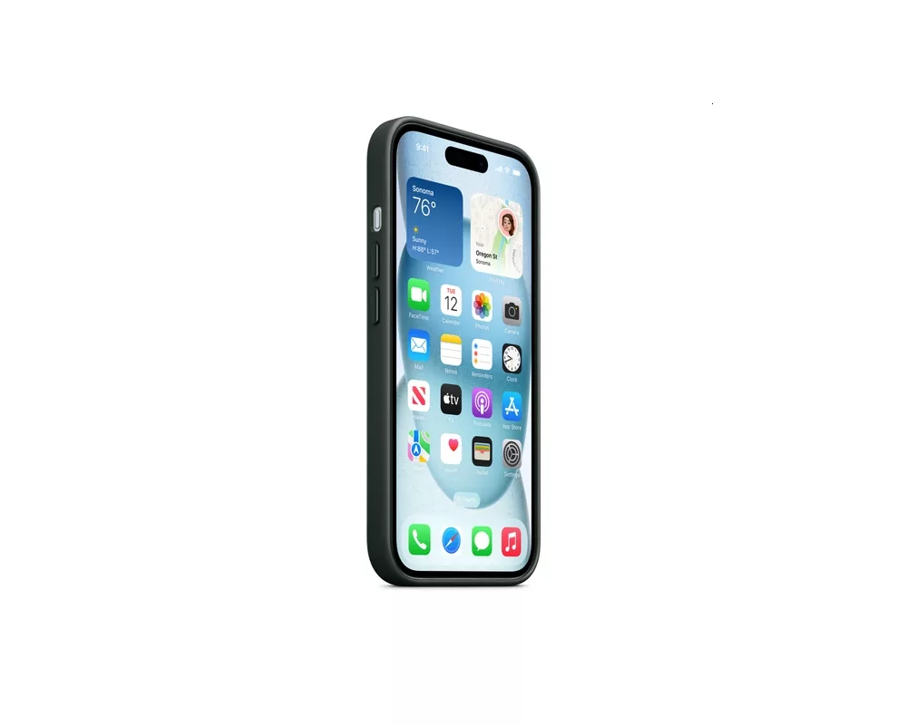 Калъф Apple iPhone 15 FineWoven Case with MagSafe - Evergreen 6