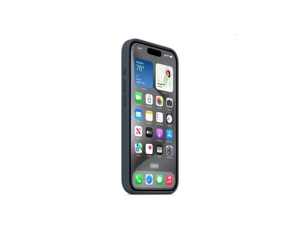 Калъф Apple iPhone 15 Pro Silicone Case with MagSafe - Storm Blue 5