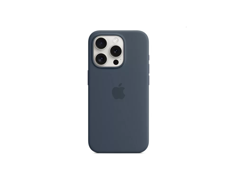 Калъф Apple iPhone 15 Pro Silicone Case with MagSafe - Storm Blue 3