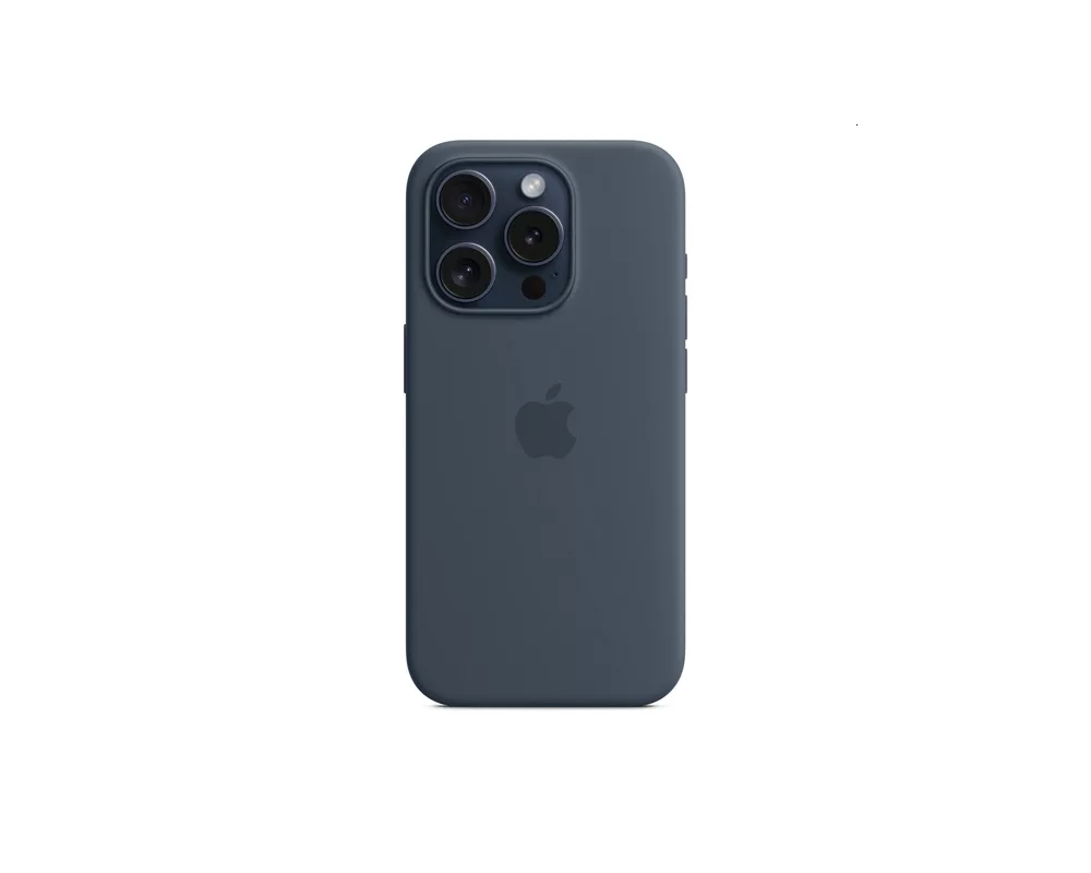 Калъф Apple iPhone 15 Pro Silicone Case with MagSafe - Storm Blue 2