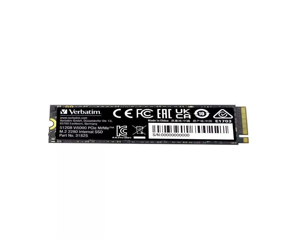 SSD Verbatim Vi5000 Internal PCIe NVMe M.2 SSD 512GB 3