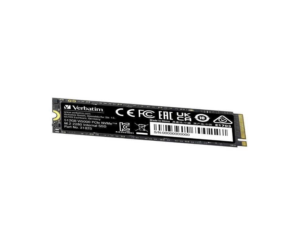 SSD Verbatim Vi5000 Internal PCIe NVMe M.2 SSD 512GB 4