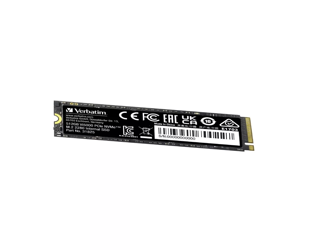 SSD Verbatim Vi5000 Internal PCIe NVMe M.2 SSD 512GB 4