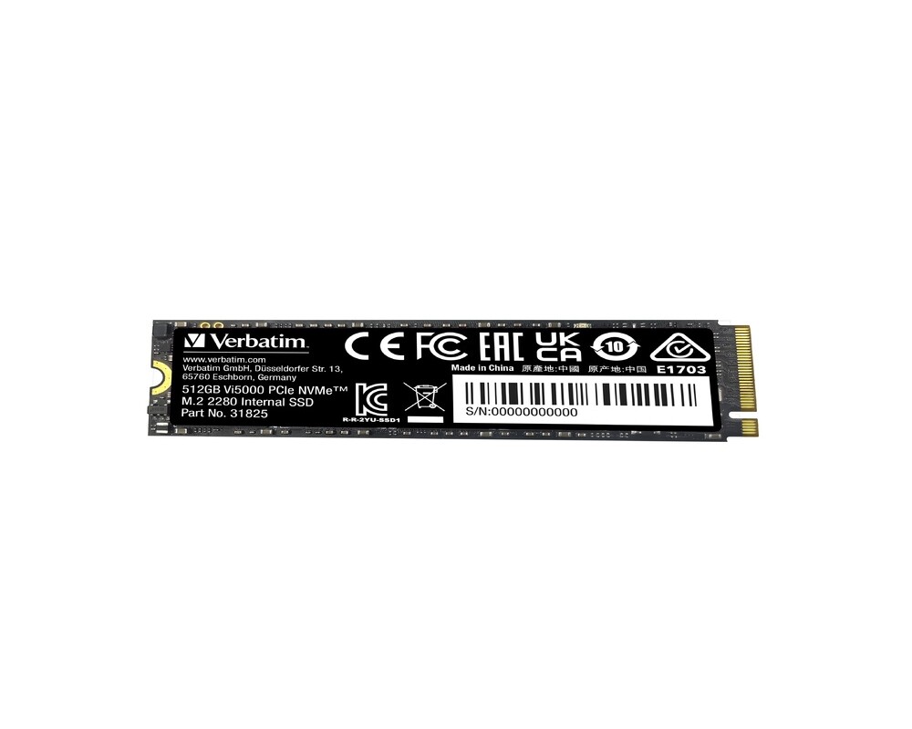 SSD Verbatim Vi5000 Internal PCIe NVMe M.2 SSD 512GB 3