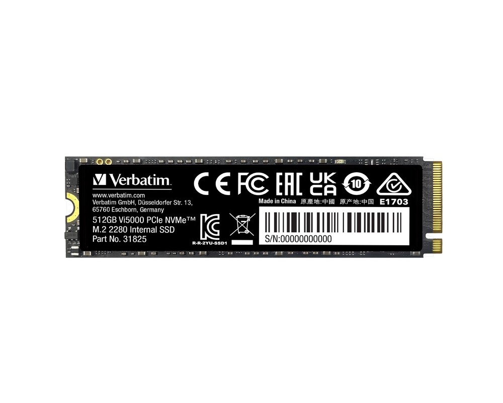 SSD Verbatim Vi5000 Internal PCIe NVMe M.2 SSD 512GB 2