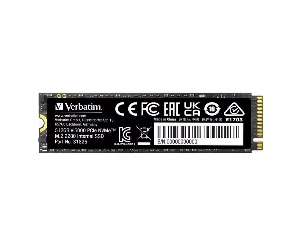 SSD Verbatim Vi5000 Internal PCIe NVMe M.2 SSD 512GB 2
