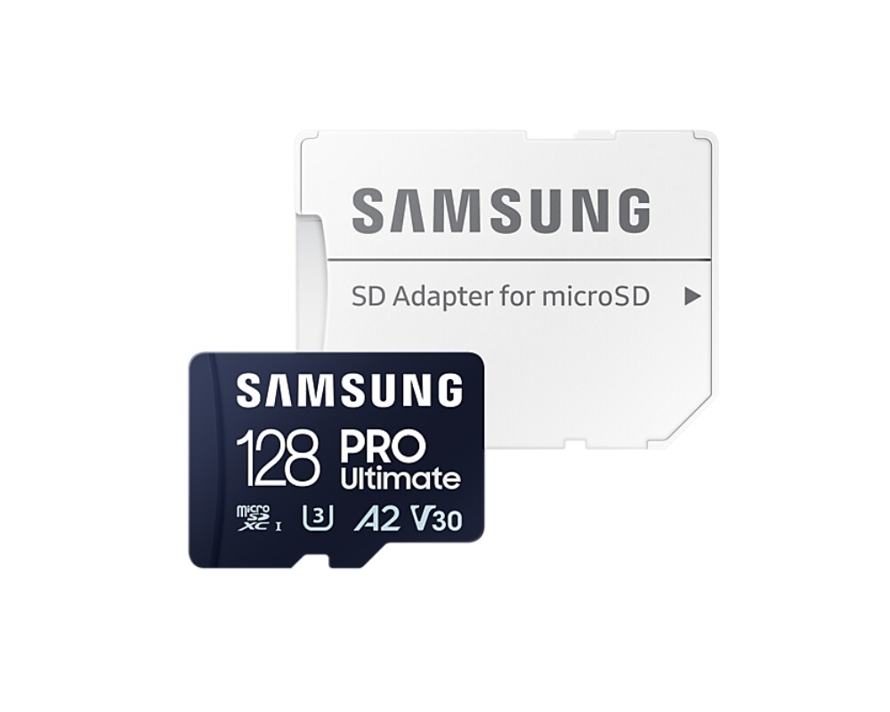 Флаш карта Samsung PRO Ultimate, microSDXC, UHS-I, 128GB, Адаптер 4