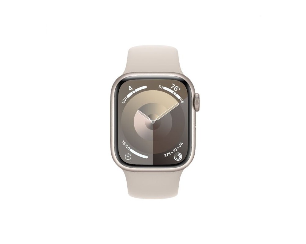Smart часовник Apple Watch Series 9 GPS 41mm Starlight Aluminium Case with Starlight Sport Band - S/M 2