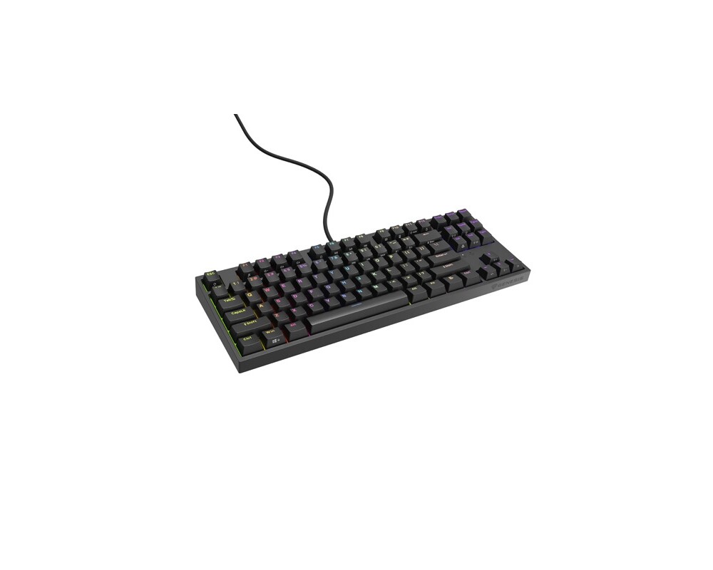 Клавиатура Genesis Gaming Keyboard Thor 404 TKL Black RGB Backlight US Layout Yellow Switch 3