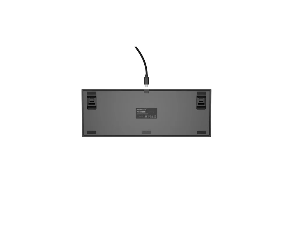 Клавиатура Genesis Gaming Keyboard Thor 404 TKL Black RGB Backlight US Layout Yellow Switch 7