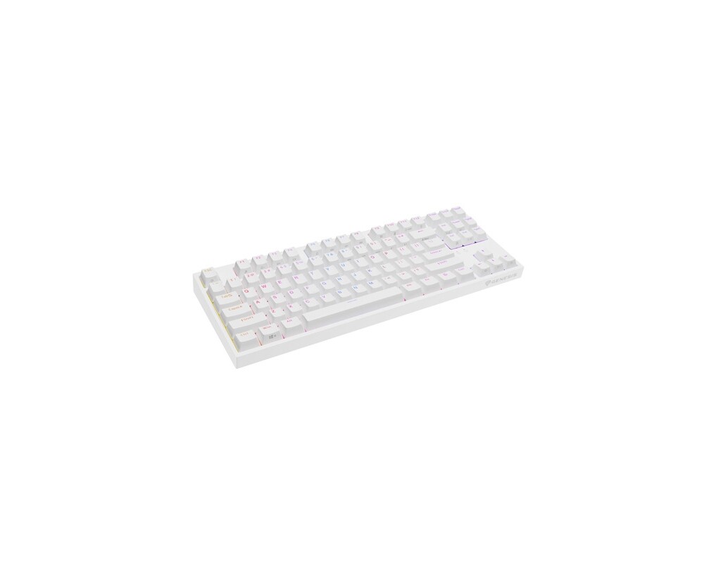 Клавиатура Genesis Gaming Keyboard Thor 404 TKL White RGB Backlight US Layout Brown Switch 4