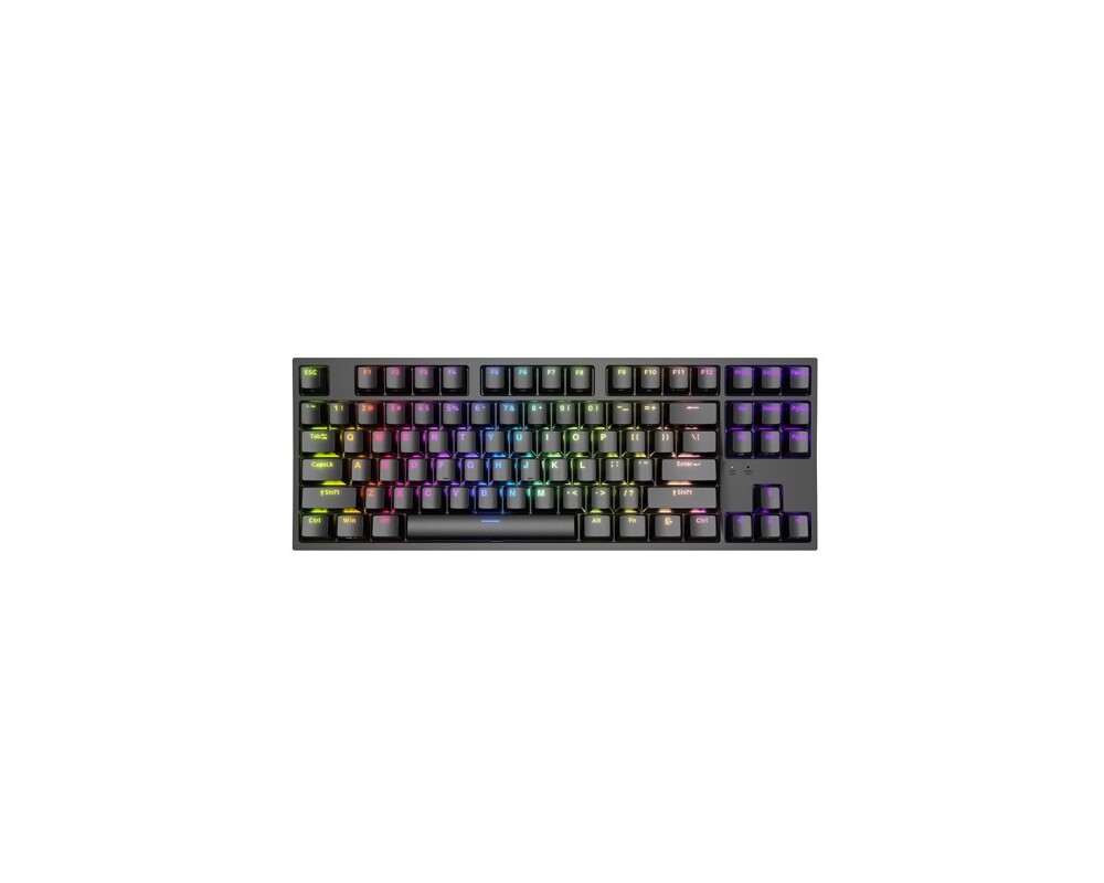 Клавиатура Genesis Gaming Keyboard Thor 404 TKL Black RGB Backlight US Layout Brown Switch 3