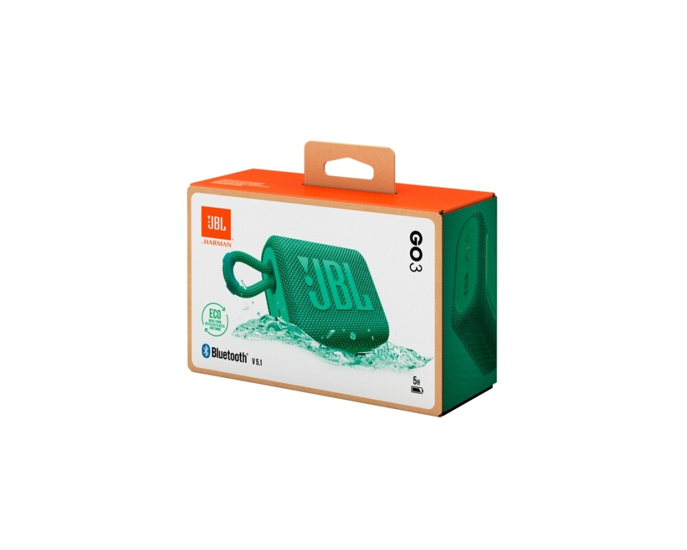 Тонколони JBL GO 3 Eco, Зелен 17