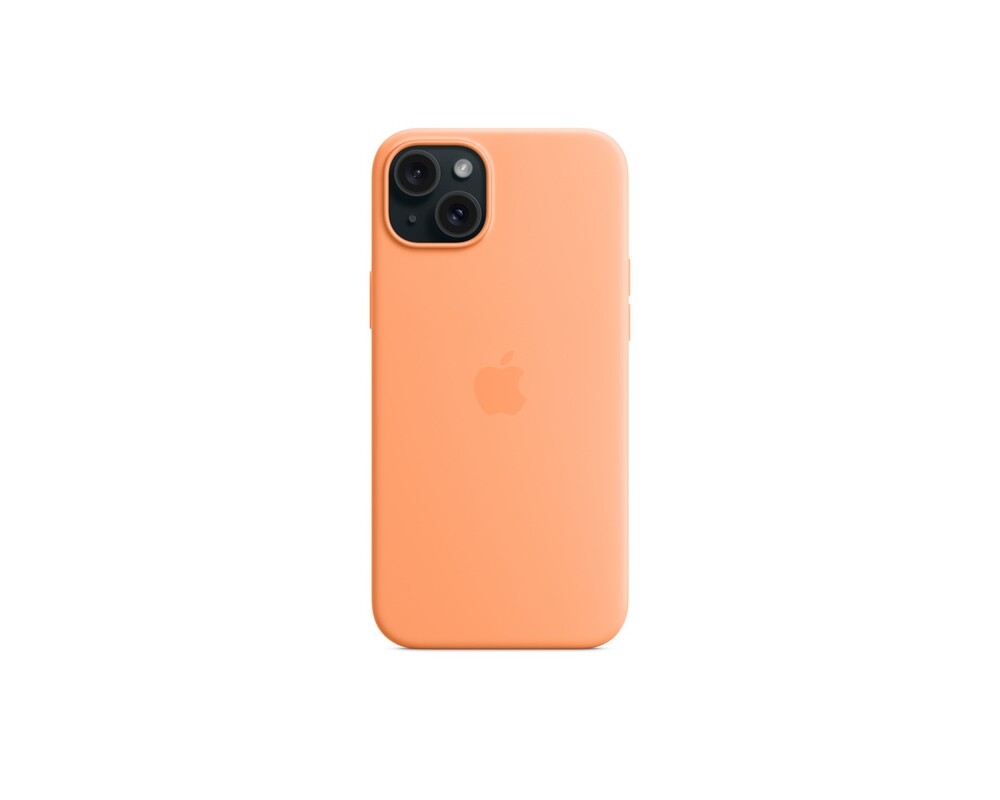 Калъф Apple iPhone 15 Plus Silicone Case with MagSafe - Orange Sorbet 5