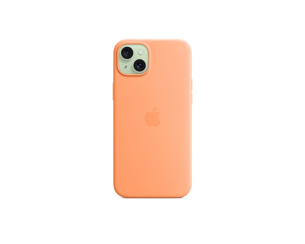 Калъф Apple iPhone 15 Plus Silicone Case with MagSafe - Orange Sorbet 4