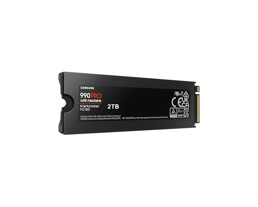 SSD Samsung SSD 990 PRO 2TB Heatsink PCIe 4.0 NVMe 2.0 M.2 V-NAND 3-bit MLC 6
