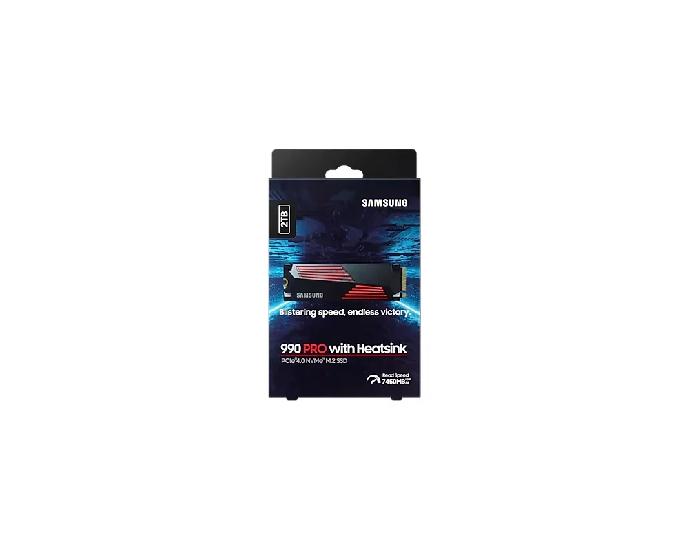 SSD Samsung SSD 990 PRO 2TB Heatsink PCIe 4.0 NVMe 2.0 M.2 V-NAND 3-bit MLC 7