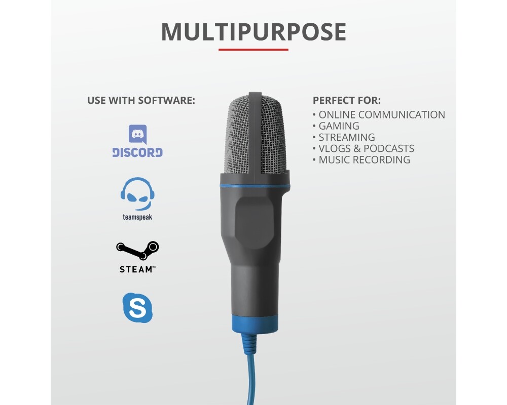 Микрофон TRUST Mico USB Microphone for PC and laptop 10