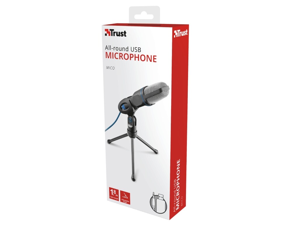 Микрофон TRUST Mico USB Microphone for PC and laptop 12