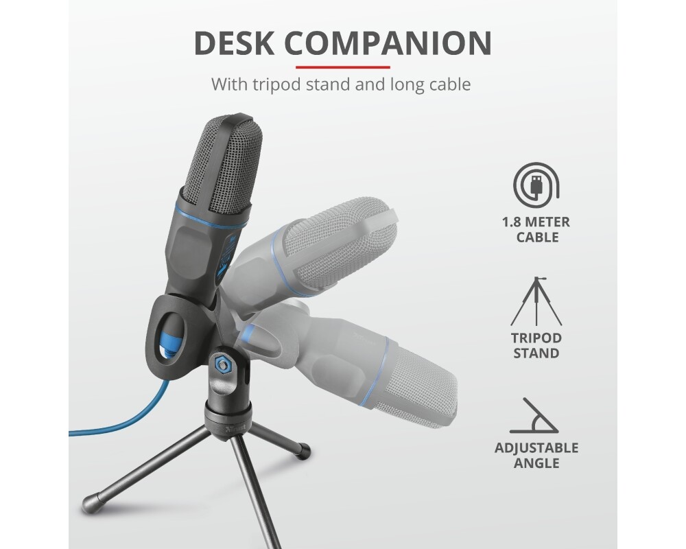 Микрофон TRUST Mico USB Microphone for PC and laptop 9