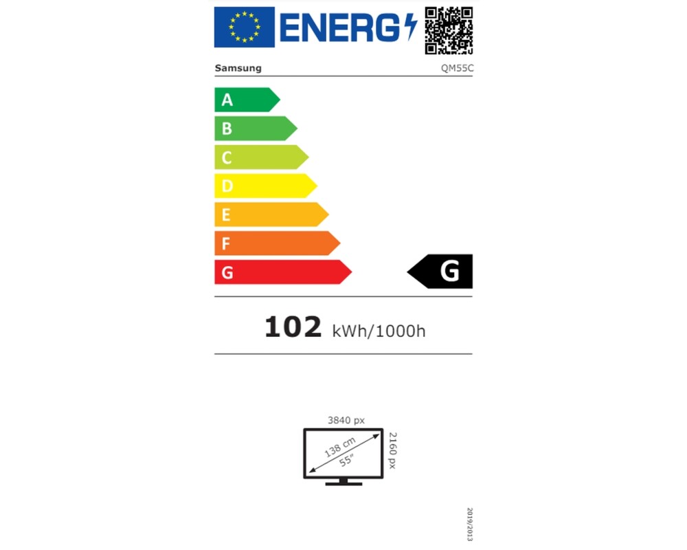 Широкоформатен дисплей SAMSUNG 55inch UHD 16