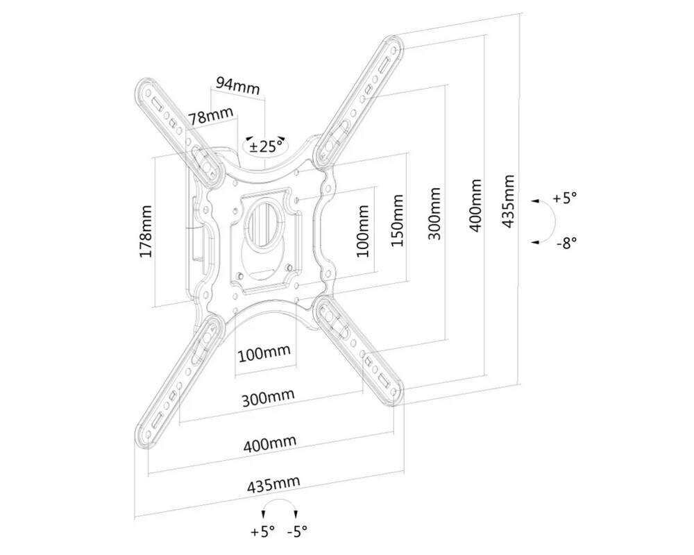 Стойка Neomounts tv wall mount (Full Motion) 3