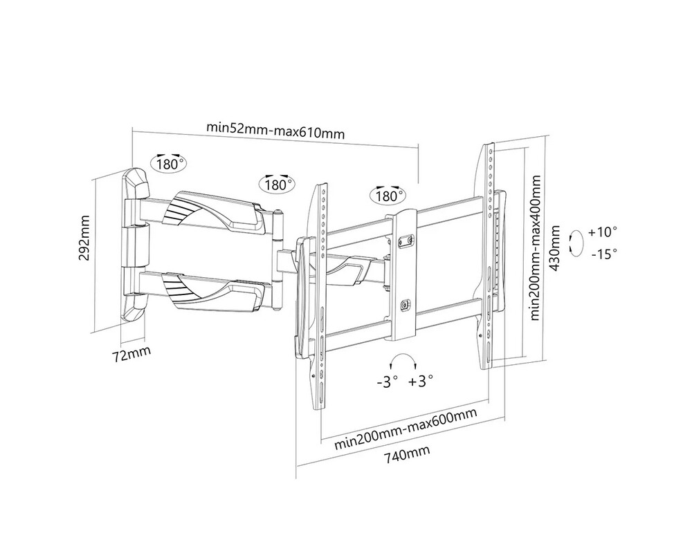 Стойка Neomounts Flat Screen Wall Mount (tilt & turn) 6
