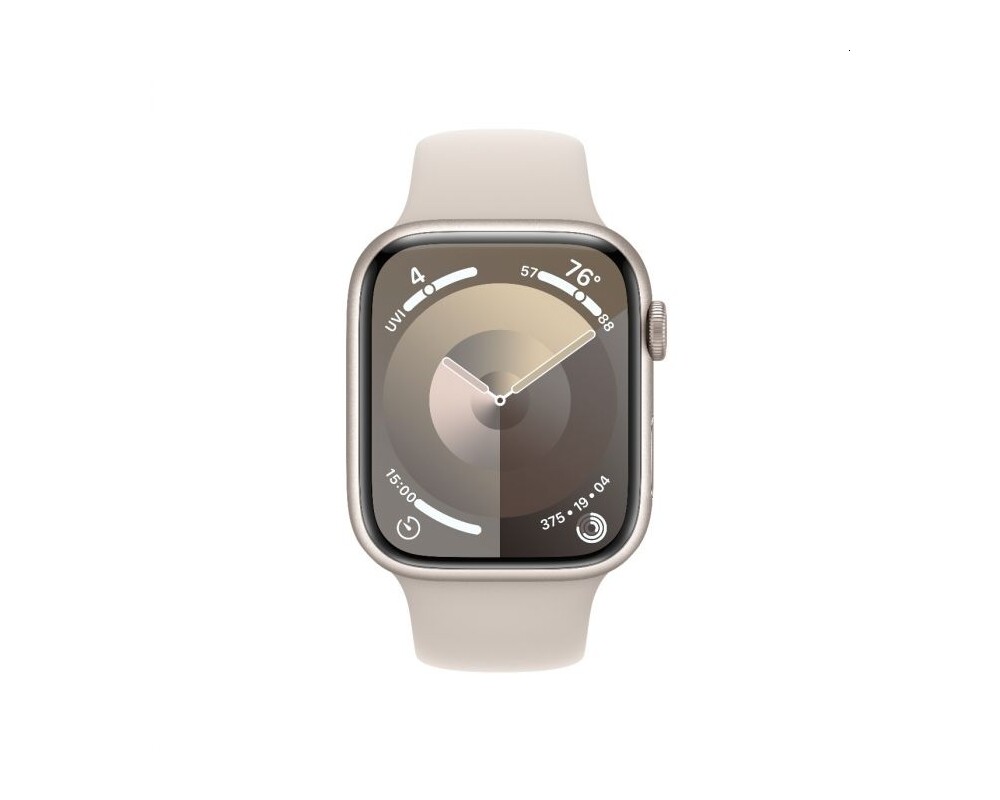 Smart часовник Apple Watch Series 9 GPS + Cellular 45mm Starlight Aluminium Case with Starlight Sport Band - S/M 2