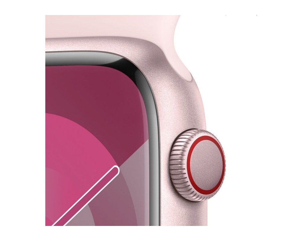Smart часовник Apple Watch Series 9 GPS + Cellular 45mm Pink Aluminium Case with Light Pink Sport Band - M/L 3