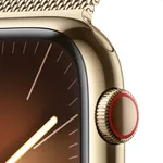 Smart часовник Apple Watch Series 9 GPS + Cellular 45mm Gold Stainless Steel Case with Gold Milanese Loop 3