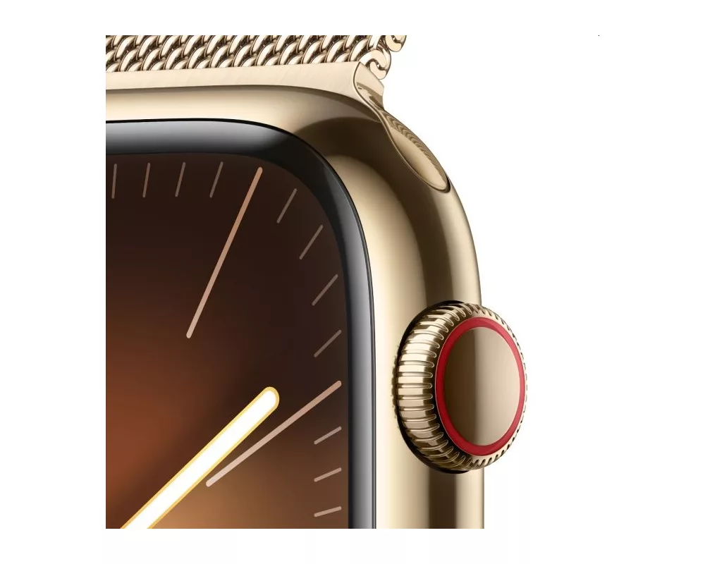 Smart часовник Apple Watch Series 9 GPS + Cellular 45mm Gold Stainless Steel Case with Gold Milanese Loop 3
