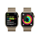 Smart часовник Apple Watch Series 9 GPS + Cellular 45mm Gold Stainless Steel Case with Gold Milanese Loop 4