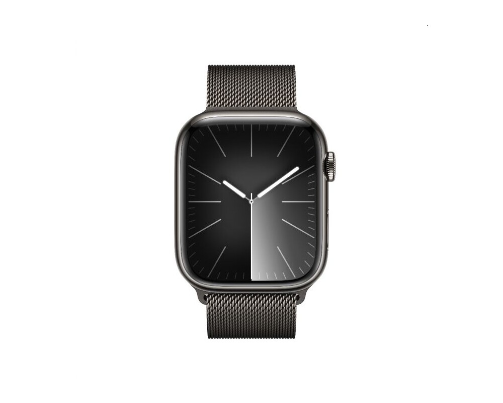 Smart часовник Apple Watch Series 9 GPS + Cellular 45mm Graphite Stainless Steel Case with Graphite Milanese Loop 2