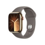 <span>Smart часовник</span> Apple Watch Series 9 GPS + Cellular 45mm Gold Stainless Steel Case with Clay Sport Band - M/L <span class='catalog-num-in-name'>MRMT3QC/A</span> - 