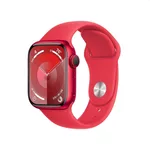 <span>Smart часовник</span> Apple Watch Series 9 GPS + Cellular 41mm (PRODUCT)RED Aluminium Case with (PRODUCT)RED Sport Band - M/L <span class='catalog-num-in-name'>MRY83QC/A</span> - 