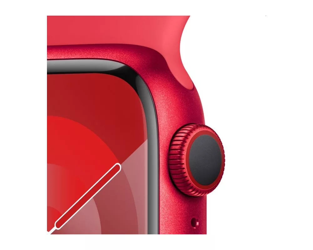 Smart часовник Apple Watch Series 9 GPS + Cellular 41mm (PRODUCT)RED Aluminium Case with (PRODUCT)RED Sport Band - M/L 3