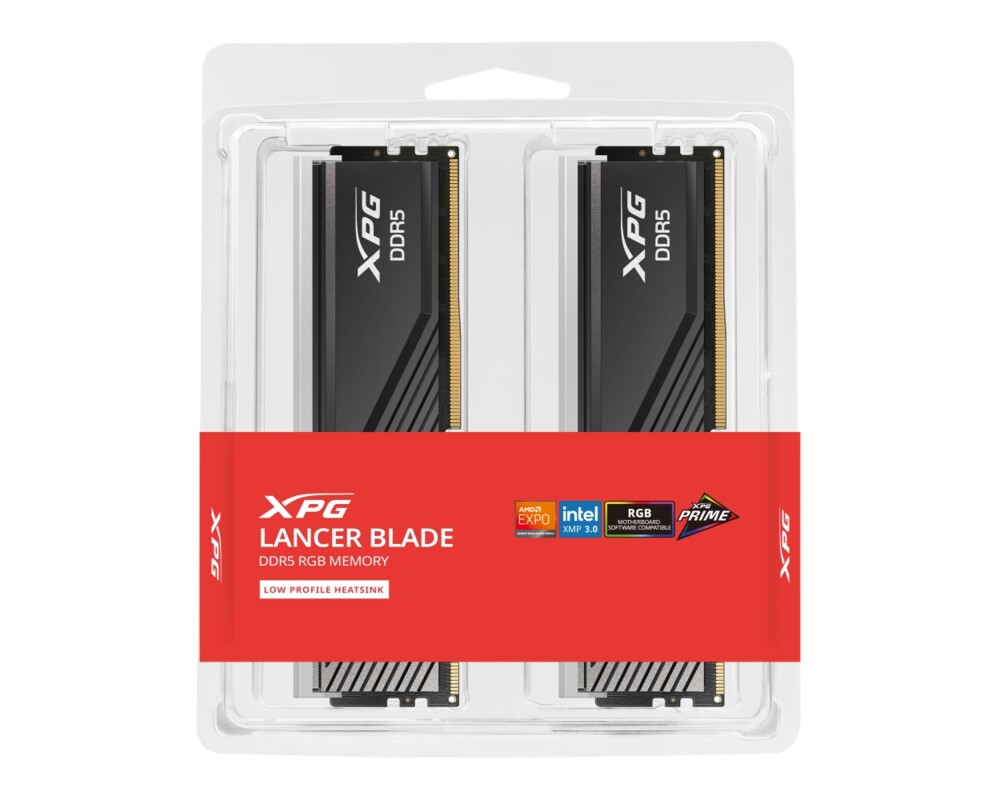 Памет ADATA LANCER BLADE RGB 32GB (2x16GB) DDR5 6400 MHz U-DIMM Black 2