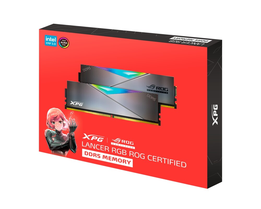 Памет ADATA LANCER ROG RGB 32GB (2x16GB) DDR5 6600 MHz U-DIMM 2