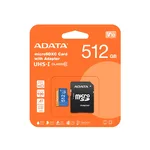 Флаш карта ADATA 512GB MicroSDXC UHS-I CLASS 10 (with adapter) 2