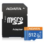<span>Флаш карта</span> ADATA 512GB MicroSDXC UHS-I CLASS 10 (with adapter) <span class='catalog-num-in-name'>AUSDX512GUICL10A1-RA1</span> - 