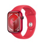 <span>Smart часовник</span> Apple Watch Series 9 GPS 45mm (PRODUCT)RED Aluminium Case with (PRODUCT)RED Sport Band - S/M <span class='catalog-num-in-name'>MRXJ3QC/A</span> - 