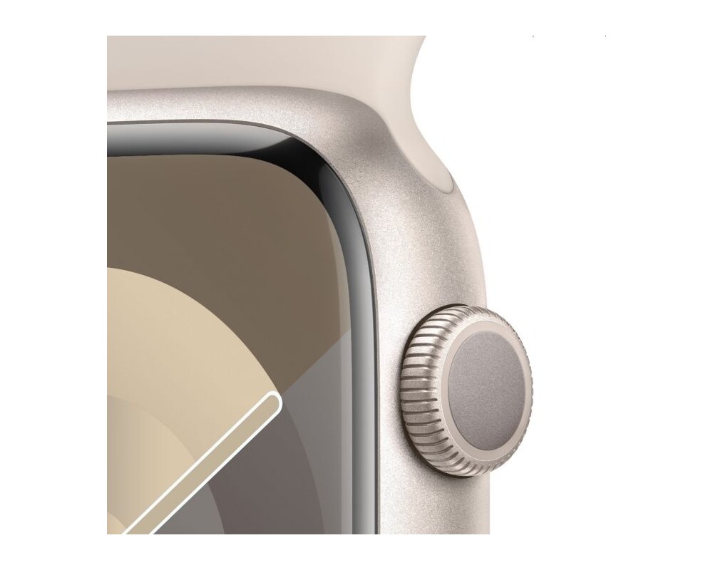 Smart часовник Apple Watch Series 9 GPS 45mm Starlight Aluminium Case with Starlight Sport Band - S/M 3