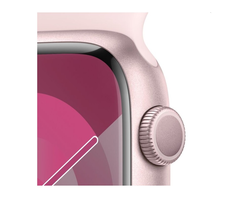 Smart часовник Apple Watch Series 9 GPS 45mm Pink Aluminium Case with Light Pink Sport Band - S/M 3