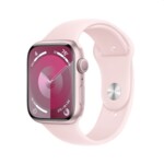 <span>Smart часовник</span> Apple Watch Series 9 GPS 45mm Pink Aluminium Case with Light Pink Sport Band - M/L <span class='catalog-num-in-name'>MR9H3QC/A</span> - 