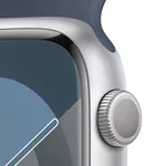 Smart часовник Apple Watch Series 9 GPS 45mm Silver Aluminium Case with Storm Blue Sport Band - M/L 3