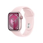 <span>Smart часовник</span> Apple Watch Series 9 GPS + Cellular 41mm Pink Aluminium Case with Light Pink Sport Band - S/M <span class='catalog-num-in-name'>MRHY3QC/A</span> - 