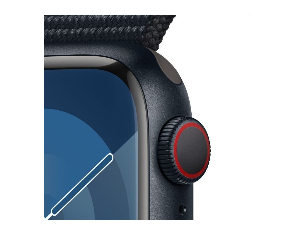 Smart часовник Apple Watch Series 9 GPS + Cellular 41mm Midnight Aluminium Case with Midnight Sport Loop 3