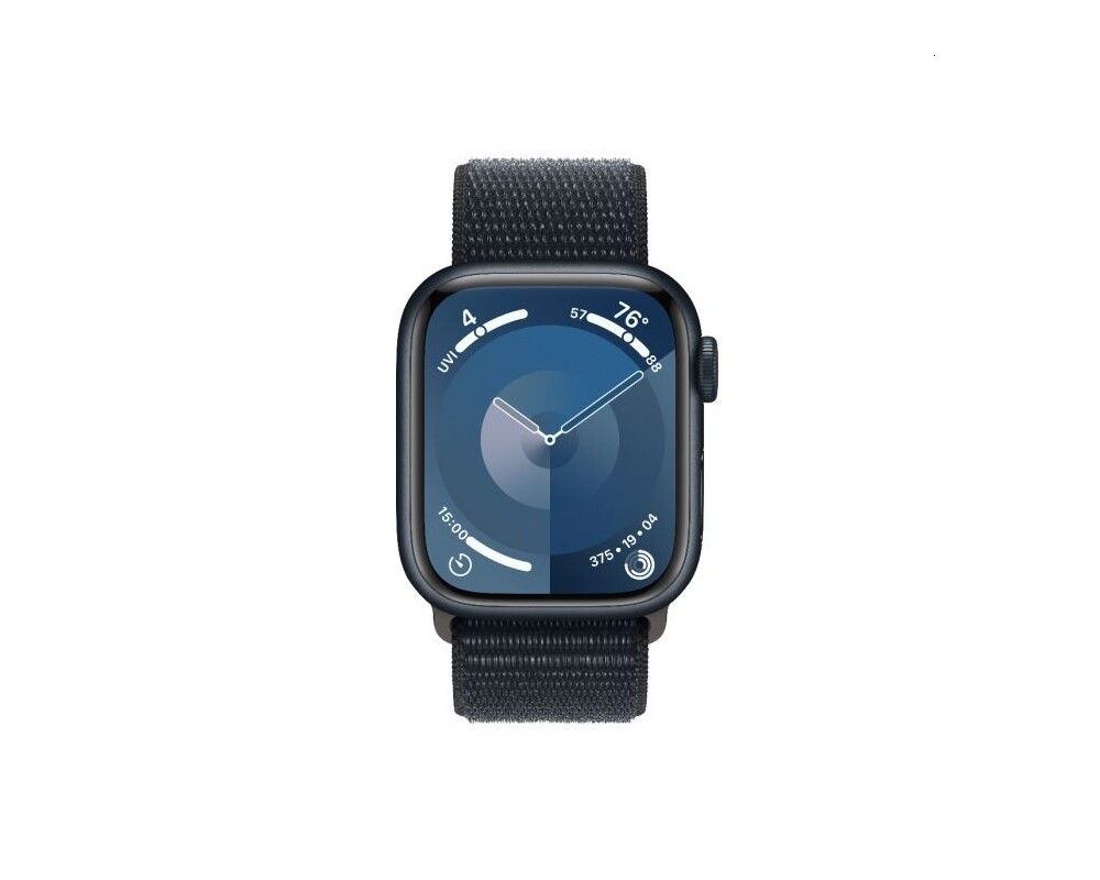 Smart часовник Apple Watch Series 9 GPS + Cellular 41mm Midnight Aluminium Case with Midnight Sport Loop 2